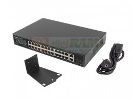 Switch 24x1GB POE+ 2xGB 2xSFP rack 19'' gigabit ethernet 360W