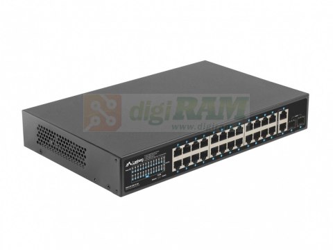 Switch 24x1GB POE+ 2xGB 2xSFP rack 19'' gigabit ethernet 360W