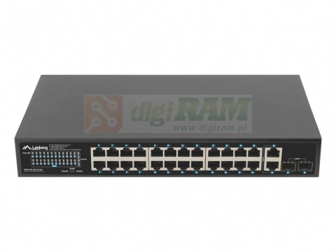 Switch 24x1GB POE+ 2xGB 2xSFP rack 19'' gigabit ethernet 360W