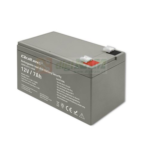 Akumulator AGM | 12V | 7Ah | max. 105A | Security