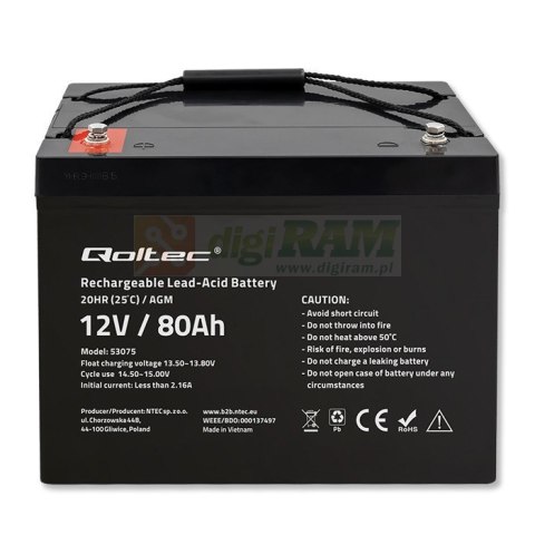 Akumulator AGM | 12V | 80Ah
