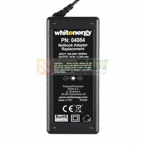 Zasilacz 19.5V | 3.34A 65W wtyk 7.4*5.0mm + pin Dell 04084