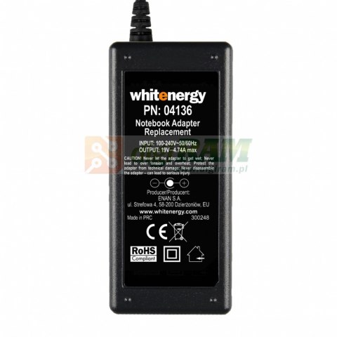 Zasilacz 19V | 4.74A 90W wtyk 5.5*2.5mm (04136)