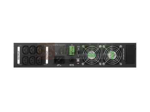 Zasilacz awaryjny UPS On-Line 2000VA LCD Rack 6 x IEC C13 USB-B metalowa obudowa