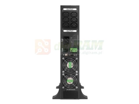 Zasilacz awaryjny UPS On-Line 2000VA LCD Rack 6 x IEC C13 USB-B metalowa obudowa
