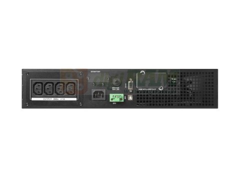 Zasilacz awaryjny UPS On-Line rack 1000VA 4 x IEC C13 USB-B LCD metalowa obudowa