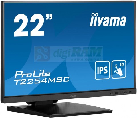 Monitor 21.5 cala T2254MSC-B1AG pojemnościowa 10 punktów, IPS, powłoka AG