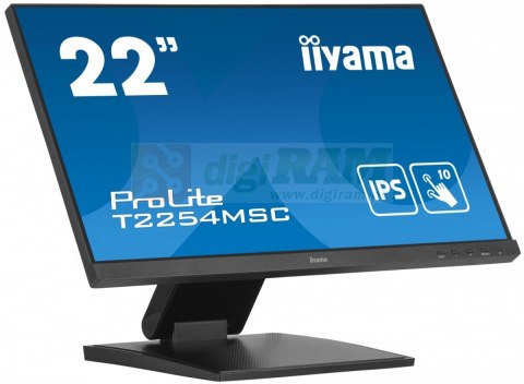 Monitor 21.5 cala T2254MSC-B1AG pojemnościowa 10 punktów, IPS, powłoka AG