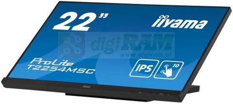 Monitor 21.5 cala T2254MSC-B1AG pojemnościowa 10 punktów, IPS, powłoka AG