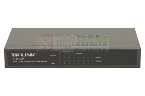 SG1008P switch 8x1GB PoE