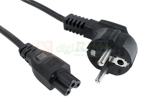Kabel zasilający do notebooka koniczynka C5 3M
