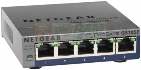 Switch Unmanaged Plus 5xGE - GS105E