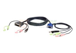 Aten 2L-7DX2U VGA USB to DVI KVM Cable 1,8m