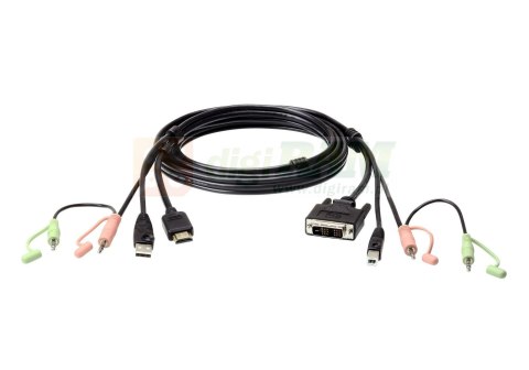 Aten 2L-7D02DH 1.8m USB HDMI to