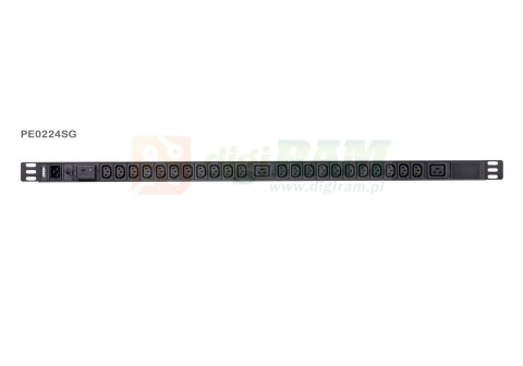 Aten PE0224SG-AT-G 24-Outlet 0U Basic PDU with