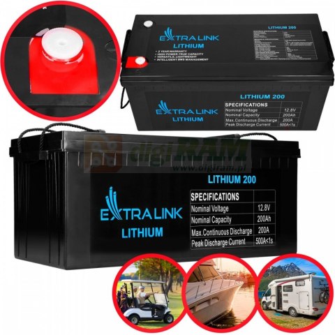 Akumulator LiFePO4 200AH 12.8V BMS EX.30479