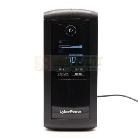 Zasilacz awaryjny VP1000ELCD-FR 1000VA/550W/4xFR,AVR,LCD/RJ45