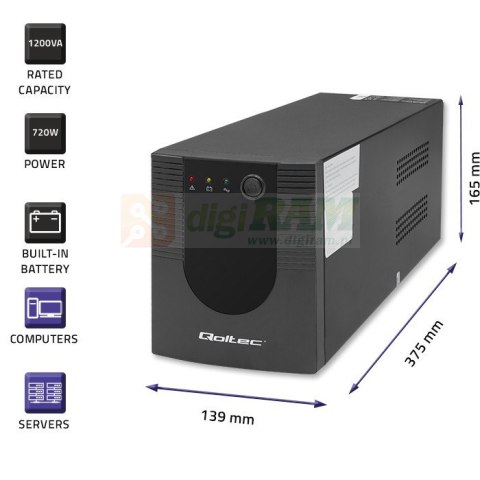 Zasilacz awaryjny UPS | Monolith | 1200VA | 720W