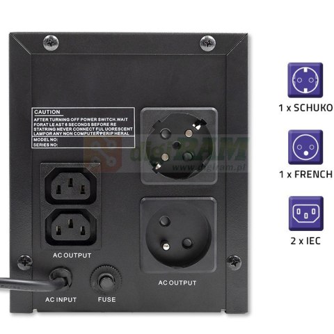 Zasilacz awaryjny UPS | Monolith | 1500VA | 900W