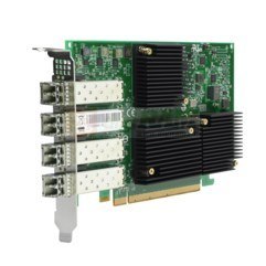 Broadcom (Emulex) Fibre Channel HBA 4xPorts 16GFC Short Wave Optical LC SFP PCIe Gen3 x8 Gen6 LPe31004-M6