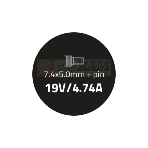 Zasilacz do HP Compaq 90W | 19V | 4.74A | 7.4*5.0+pin