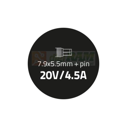 Zasilacz do IBM Lenovo 90W | 20V | 4.5A | 7.9*5.5