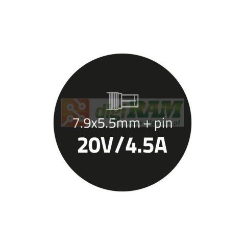 Zasilacz do IBM Lenovo 90W | 20V | 4.5A | 7.9*5.5