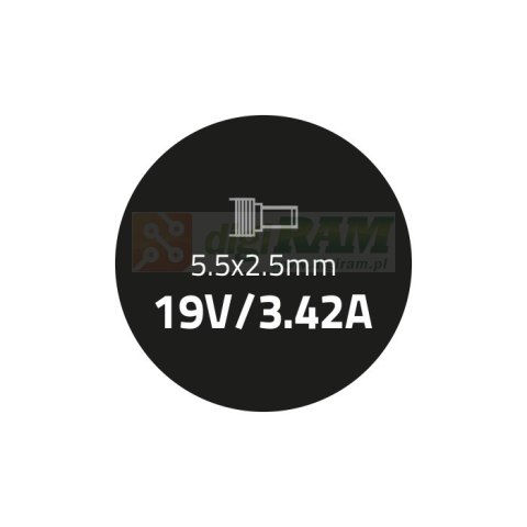 Zasilacz do Toshiba 65W | 19V | 3.42A | 5.5*2.5