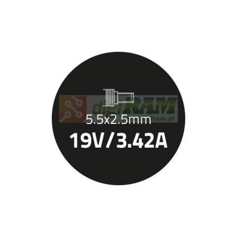Zasilacz do Toshiba 65W | 19V | 3.42A | 5.5*2.5