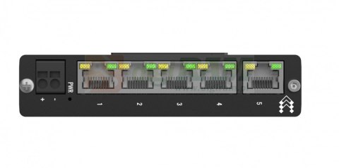 Przełącznik przemysłowy TSW114 5xGbE Zintegrowany uchwyt DIN