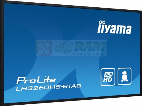 Monitor wielkoformatowy 31.5 cala LH3260HS-B1AG matowy 24h/7 500(cd/m2) VA 1920 x 1080 FHD Android.11 Wifi CMS(iiSignage2)