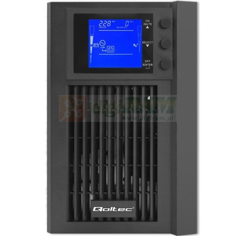 Zasilacz awaryjny UPS | On-line | Pure Sine Wave | 2kVA | 1.6kW |LCD | USB