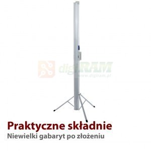 Ekran ręczny na statywie TS-100 4:3 100 cali 203x152cm