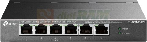 Przełącznik SG1006PP 6GE (3PoE+ 1PoE++)