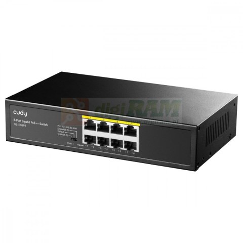 Przełącznik niezarządzalny GS1008PT Switch 8xGE PoE+ 120W