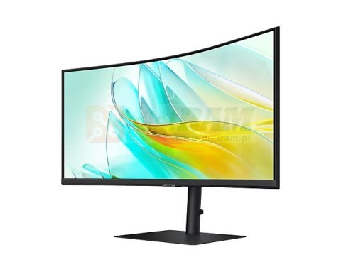 Monitor 34 cale LS34C652UAUXEN VA 3440x1440 UWQHD 21:9 1xHDMI 1xDP 1xUSB-C(90W) 3xUSB 3.0 LAN (RJ45) 5ms 100Hz HAS+PIVOT zakrzyw