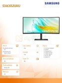 Monitor 34 cale LS34C652UAUXEN VA 3440x1440 UWQHD 21:9 1xHDMI 1xDP 1xUSB-C(90W) 3xUSB 3.0 LAN (RJ45) 5ms 100Hz HAS+PIVOT zakrzyw