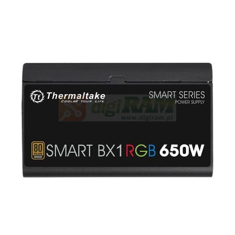 Zasilacz Thermaltake Smart BX1 RGB PS-SPR-0650NHSABE-1 (650 W; Aktywne; 120 mm)
