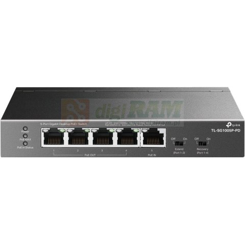 Przełącznik SG1005P-PD 5xGE (1xPoE++ 4xPoE+)