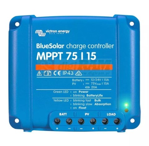 Victron Energy Regulator ładowania Blue Solar MPPT 75V/15A