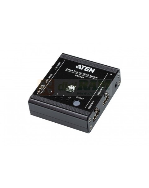 3-Port True 4k HDMI Switch VS381B