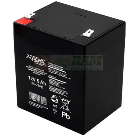 Akumulator żelowy 12V 5Ah XTREME 101x90x70
