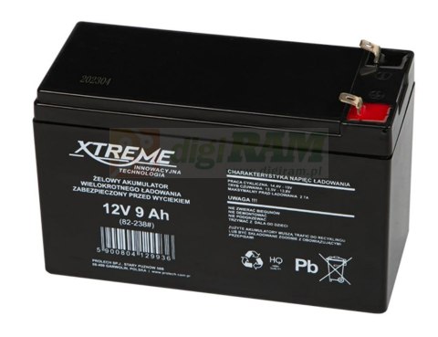 Akumulator żelowy 12V 9Ah XTREME