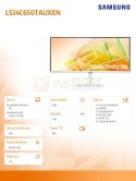 Monitor 34 cale LS34C650TAUXEN VA 3440x1440 UWQHD 21:9 1xHDMI 1xDP 2xTB 4.0 (90W/15W) 3xUSB 3.0 LAN (RJ45) 5ms 100Hz HAS+PIVOT z