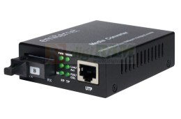 Emiter EM/1GB-ETH-1XSC-1550 Konwerter światłowodowy WDM Ethernet 10/100/1000 Mbps RJ45/1xSC SM 9/125 (Tx 1550nm / Rx 1310nm) 20k