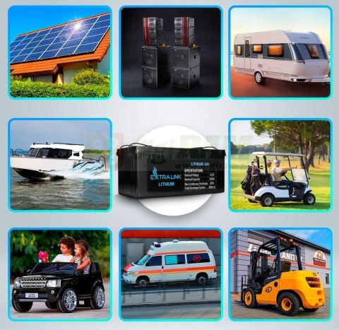 Akumulator LiFePO4 200AH 12.8V BMS EX.30479