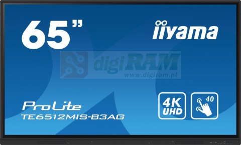 Monitor 65 cali ProLite TE6512MIS-B3 AG,40pkt,IPS,4K,24/7