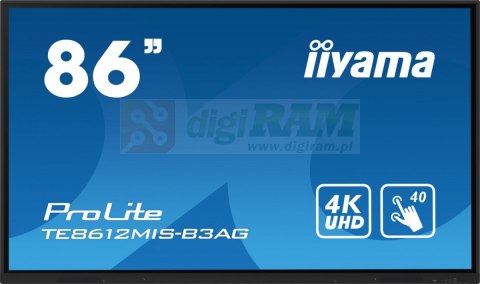 Monitor 85.6 cala ProLite TE8612MIS-B3AG,INFRARED,40pkt,VA,4K