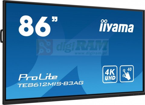 Monitor 85.6 cala ProLite TE8612MIS-B3AG,INFRARED,40pkt,VA,4K