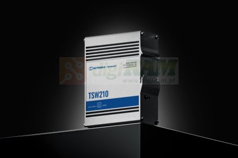 Przełącznik niezarządzalny TSW210 Switch 2xSFP 8xPoE+ 8xGbE DIN RAIL Back Panel